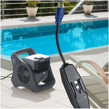 Lasko 7050 Pivoting Misto Outdoor Misting Fan with GFCI Cord and 3 Speeds