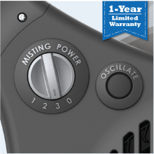 Lasko 7050 Pivoting Misto Outdoor Misting Fan with GFCI Cord and 3 Speeds