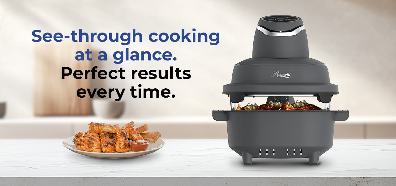 Rosewill 4-in-1 Portable Glass Air Fryer
