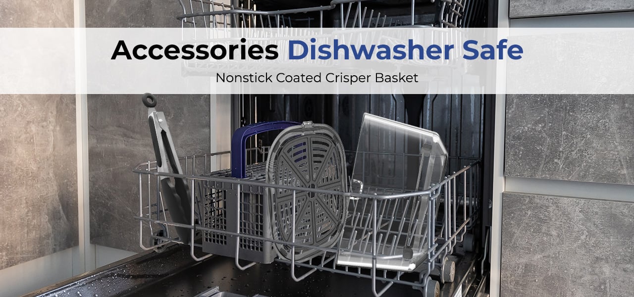 Rosewill 4-in-1 Portable Glass Air Fryer