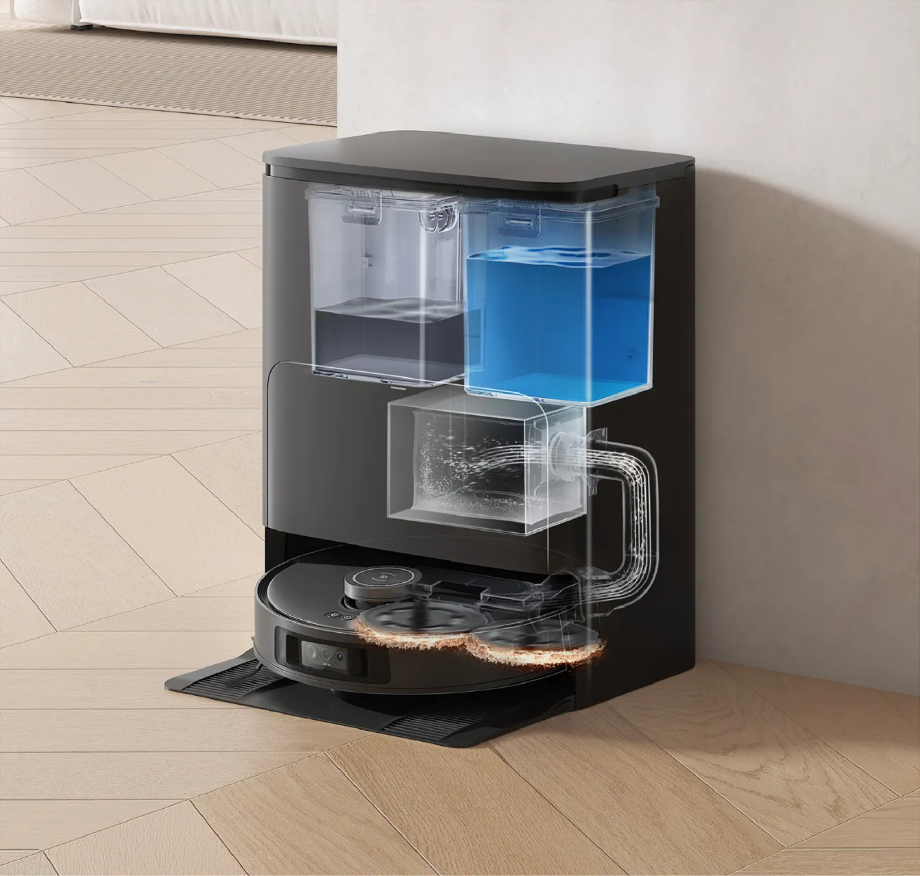 ECOVACS T30S PRO Robot Vacuum & Spinning Mop with Auto-Cleaning Station