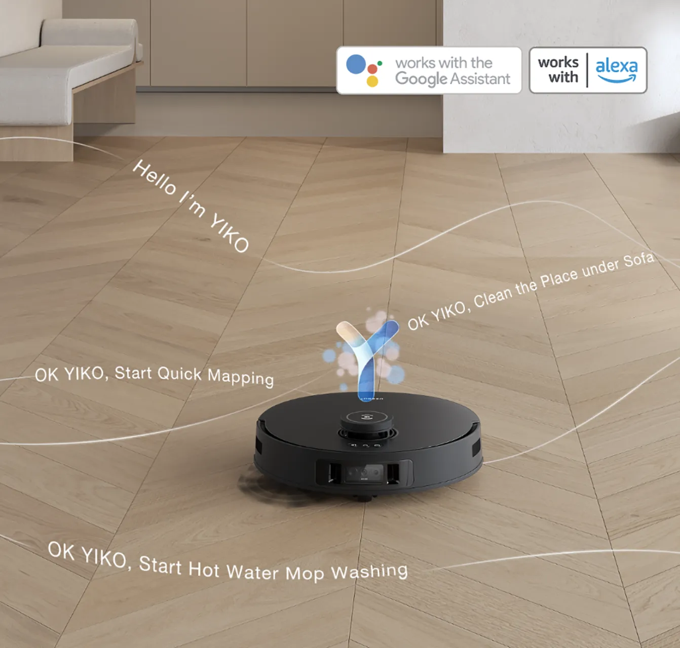 ECOVACS T30S PRO Robot Vacuum & Spinning Mop with Auto-Cleaning Station