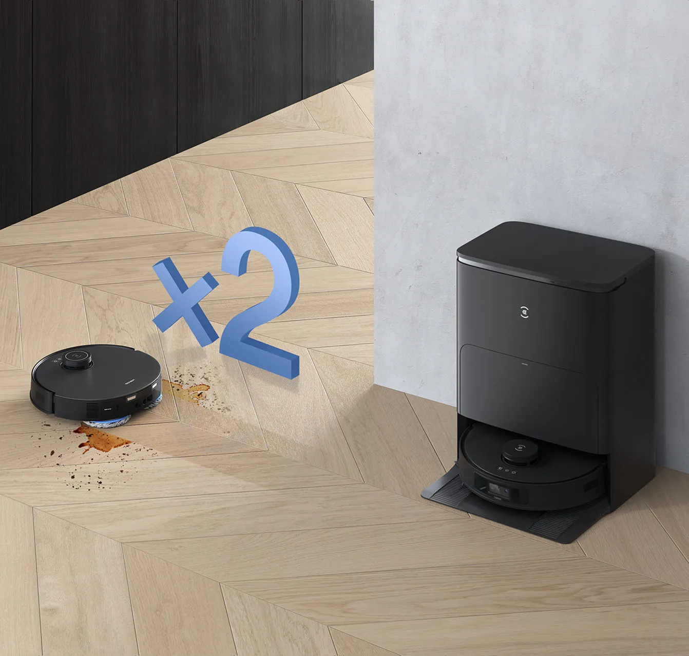 ECOVACS T30S PRO Robot Vacuum & Spinning Mop with Auto-Cleaning Station