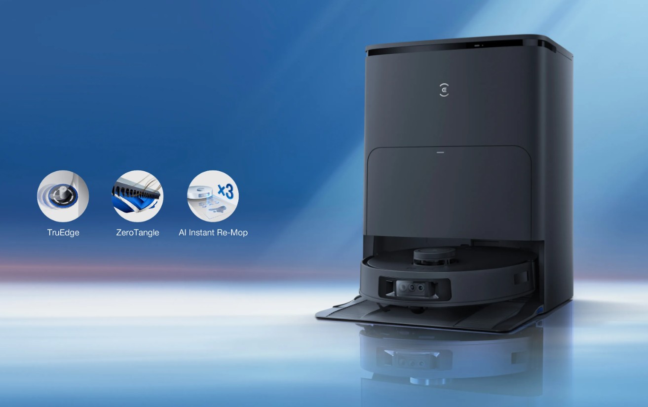 ECOVACS T30S PRO Robot Vacuum & Spinning Mop with Auto-Cleaning Station