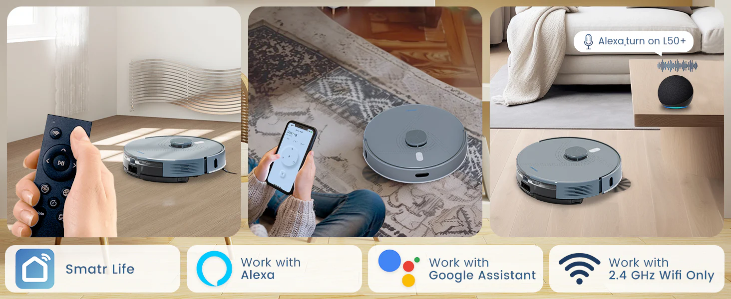 AIRROBO T25+/L50+ Robot Vacuum and Mop