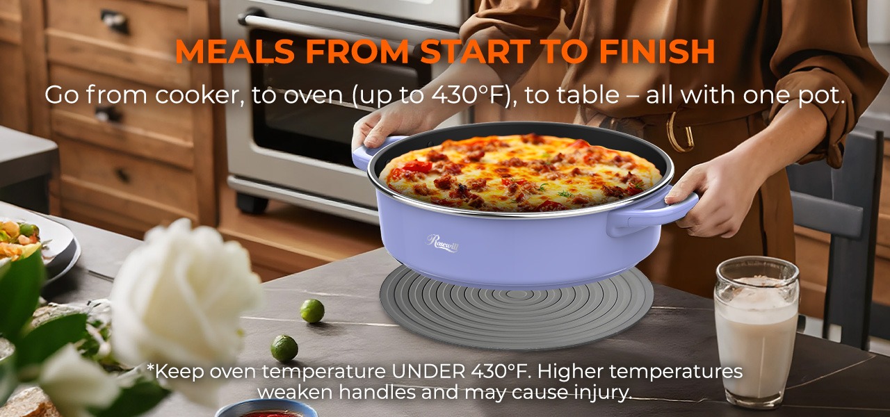 Rosewill 12.7 QT Electric Hot Pot with Multiple Functions