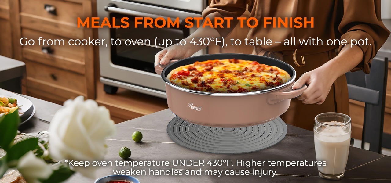 Rosewill 12.7 QT Electric Hot Pot with Multiple Functions