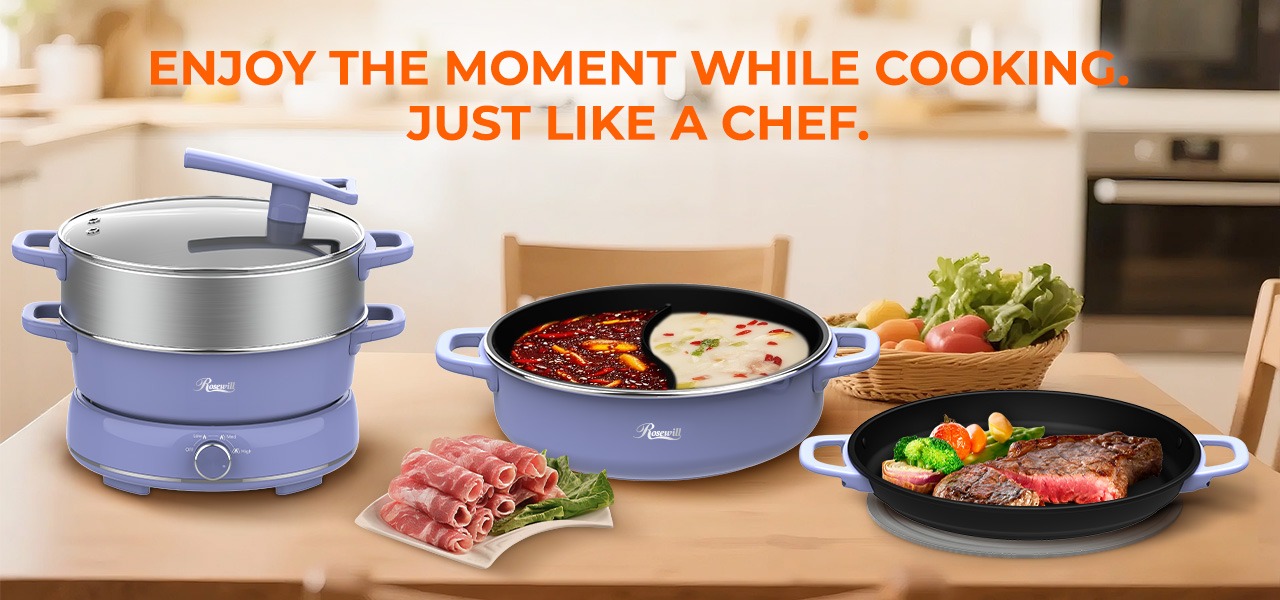 Rosewill 12.7 QT Electric Hot Pot Accessory Kit