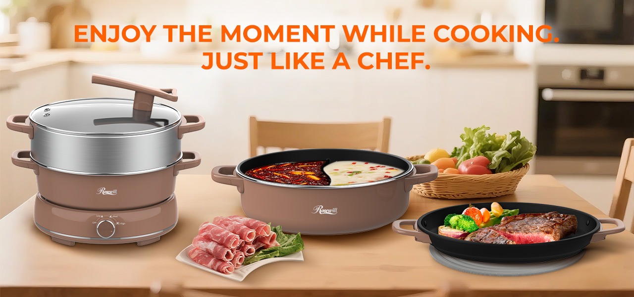 Rosewill 12.7 QT Electric Hot Pot Accessory Kit