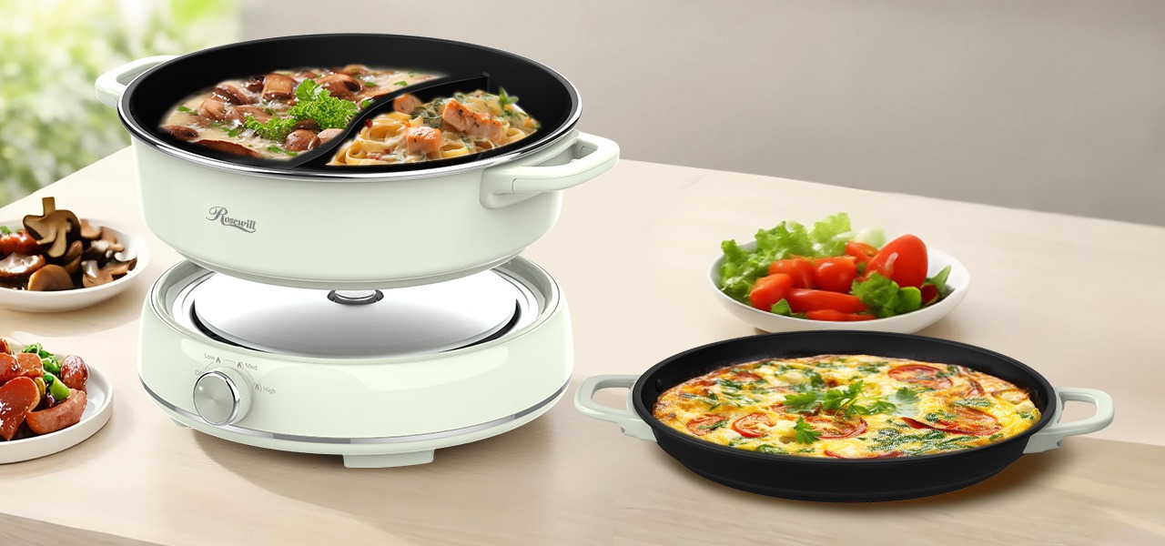 Rosewill 12.7 QT Electric Hot Pot Accessory Kit