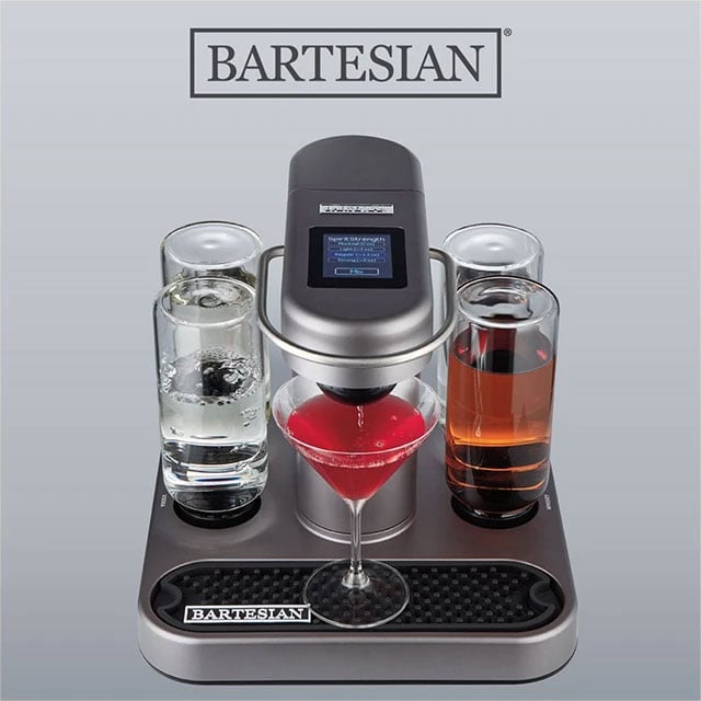 Bartesian Professional Cocktail Machine, 5 Premium Glass Bottles, 55306 