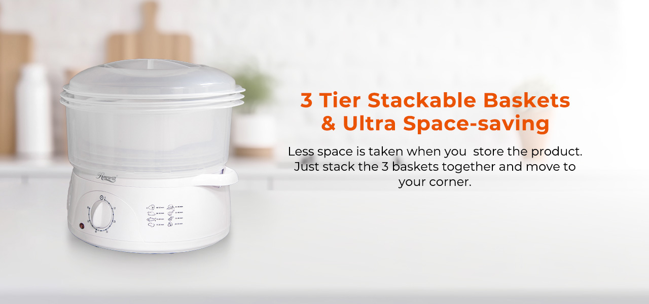 ROSEWILL 4 in 1 Electric Food Steamer