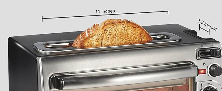 Hamilton Beach 2-in-1 Countertop Toaster Oven and Long Slot 2 Slice Toaster