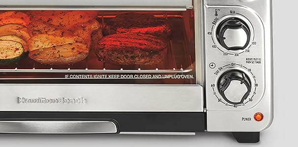 Hamilton Beach 2-in-1 Countertop Toaster Oven and Long Slot 2 Slice Toaster