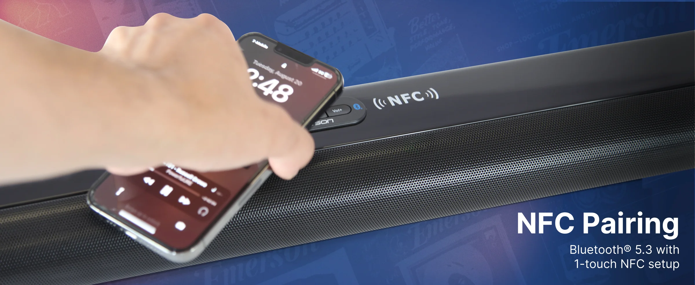 Emerson EHS-2002 Bluetooth® Soundbar with Remote Control