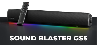 Creative SoundBlaster GS5 Versatile RGB Gaming Soundbar with SuperWide Technology
