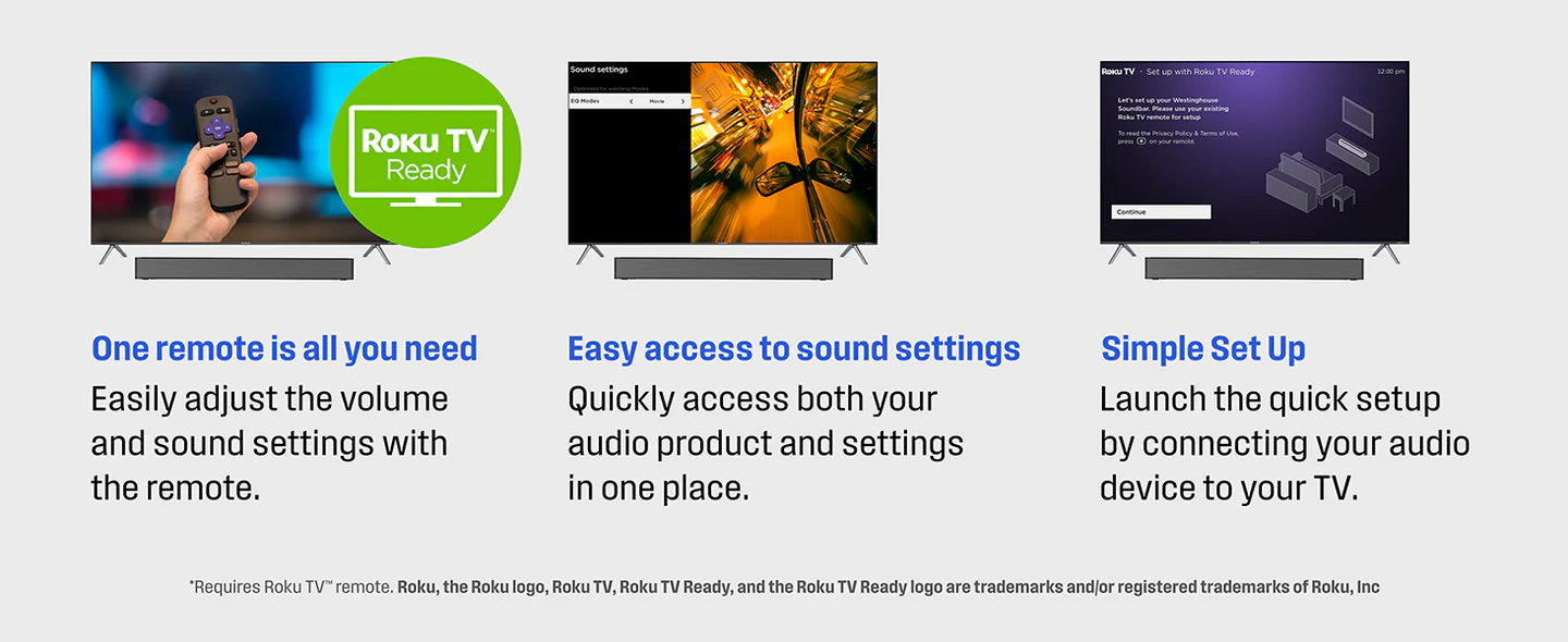 Westinghouse WS200AM 2.0 Channel Mini Bluetooth Soundbar