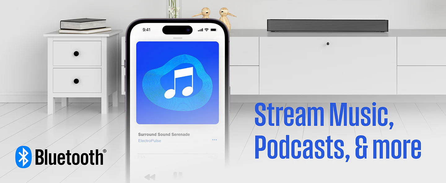 Westinghouse WS200AM 2.0 Channel Mini Bluetooth Soundbar