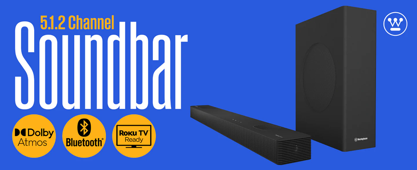 Westinghouse WS512AWS 5.1.2 Channel Dolby Atmos Soundbar