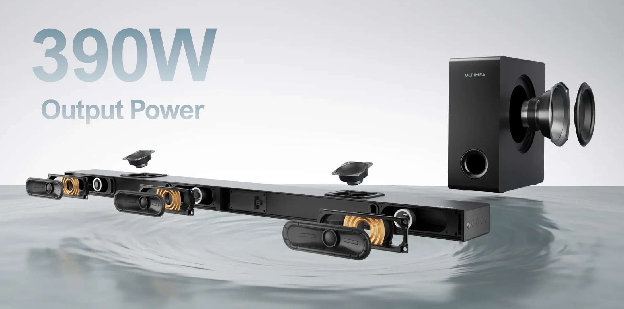 Ultimea Nova S70 3.1.2CH True 3D Bluetooth Sound Bar Speaker