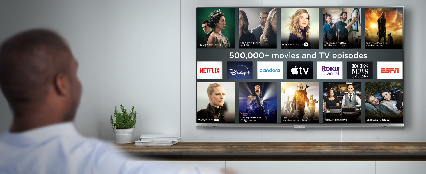  TCL Smart TV Serie 6, 4K, con UHD, Dolby Vision, HDR, QLED Roku  55R635 : Electrónica