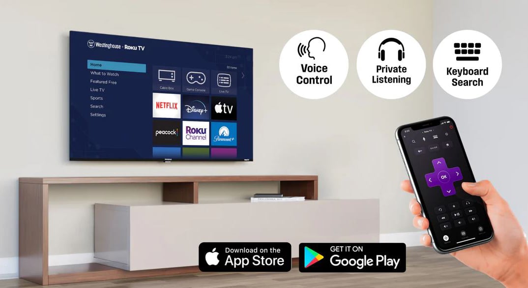 Westinghouse EX Series Edgeless 4K UHD Roku TV