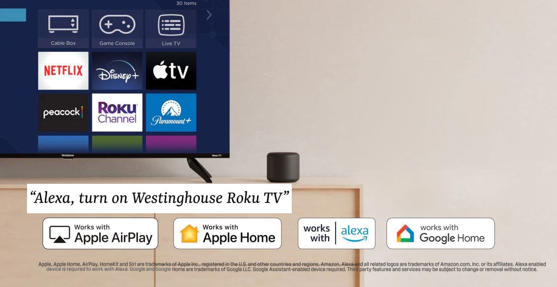 Westinghouse EX Series Edgeless 4K UHD Roku TV