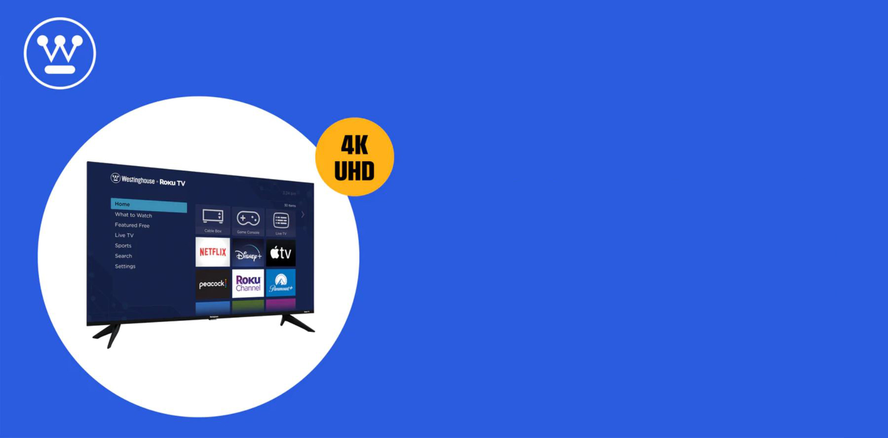 Westinghouse EX Series Edgeless 4K UHD Roku TV