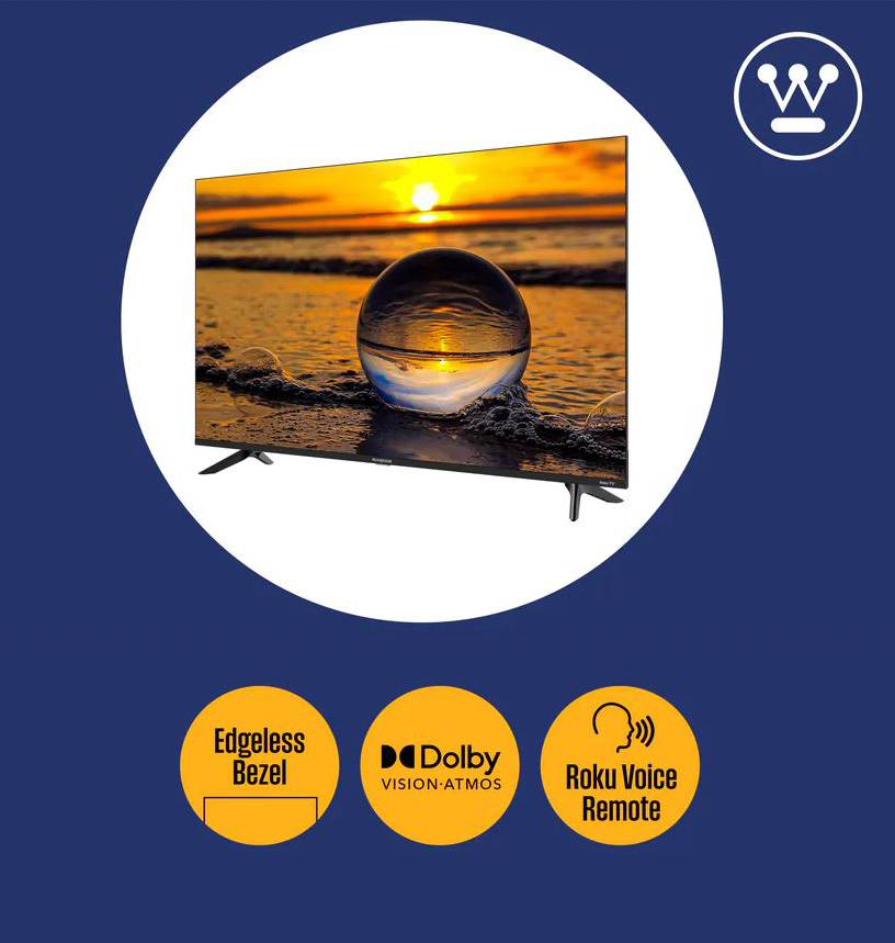 Westinghouse Edgeless QX Series QLED 4K ROKU TV