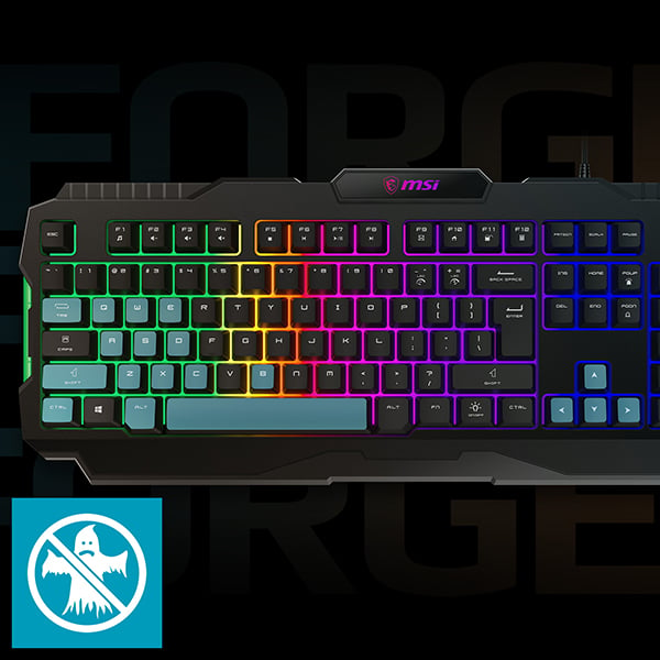 MSI FORGE GK100 COMBO Gaming Keyboard & Gaming Mouse