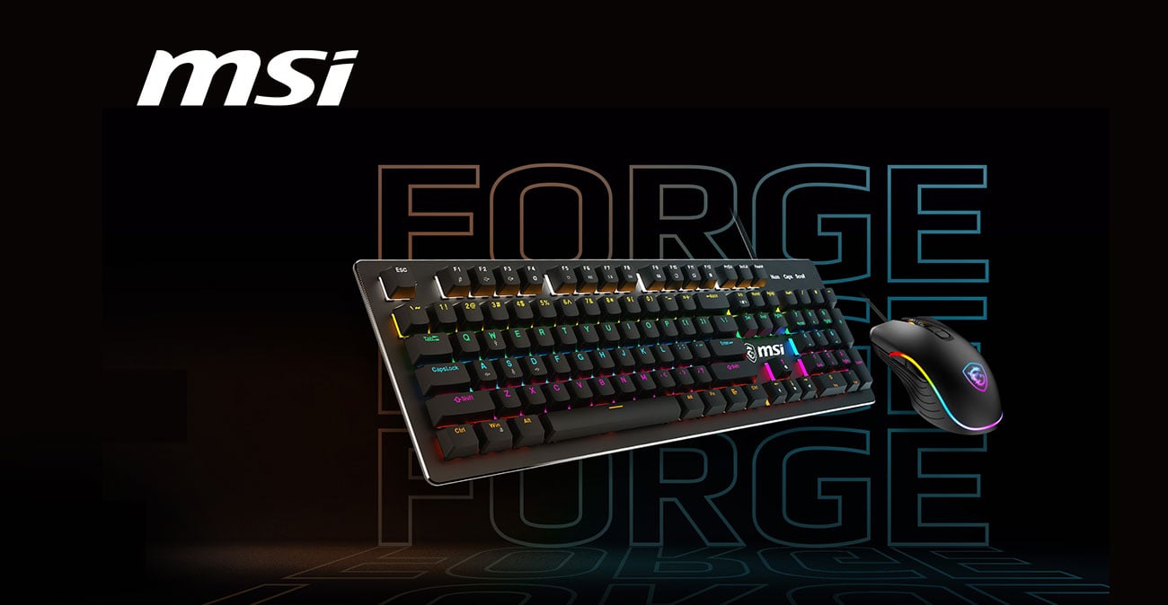 MSI FORGE GK300 Gaming Keyboard and Mouse Combo