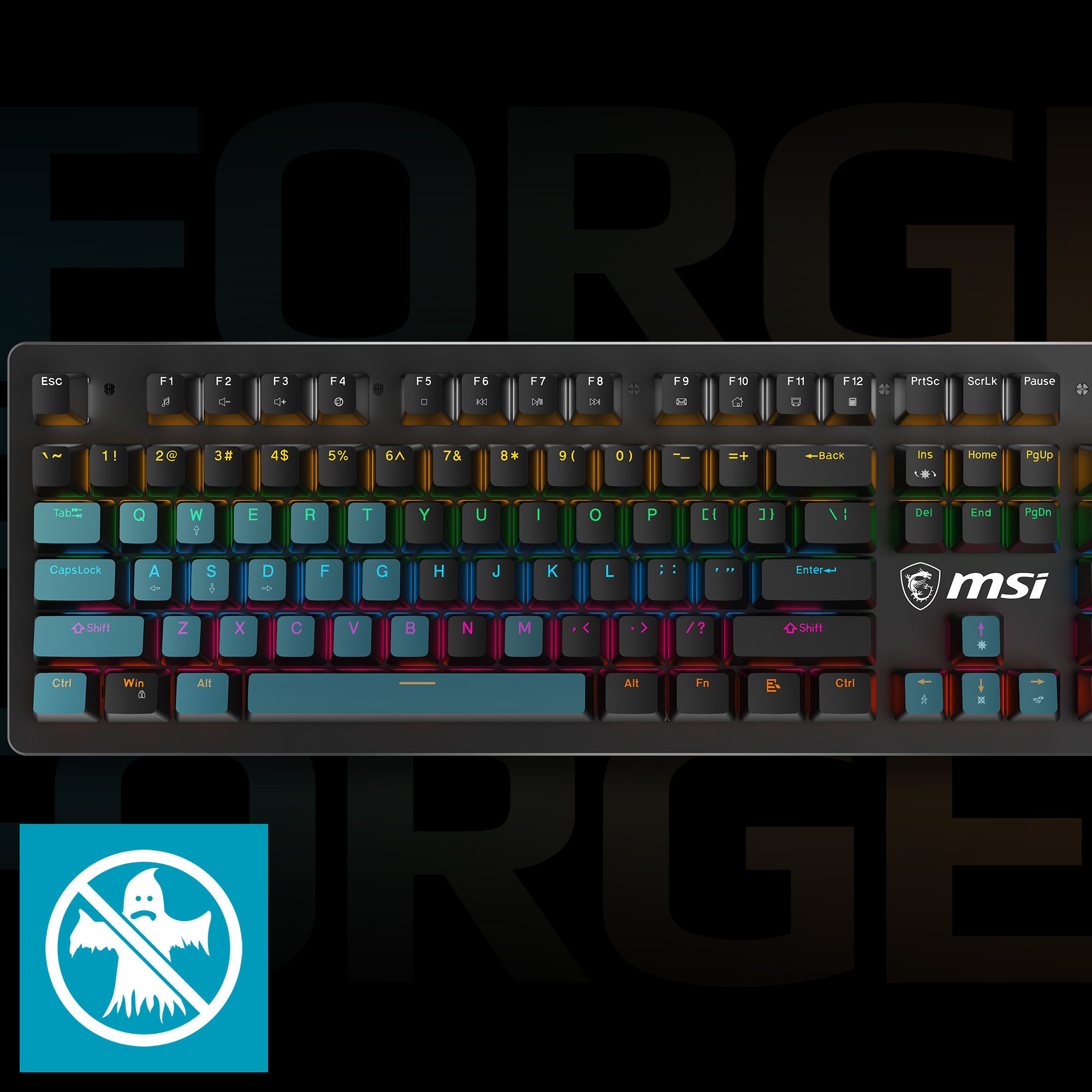 MSI FORGE GK300 Gaming Keyboard and Mouse Combo