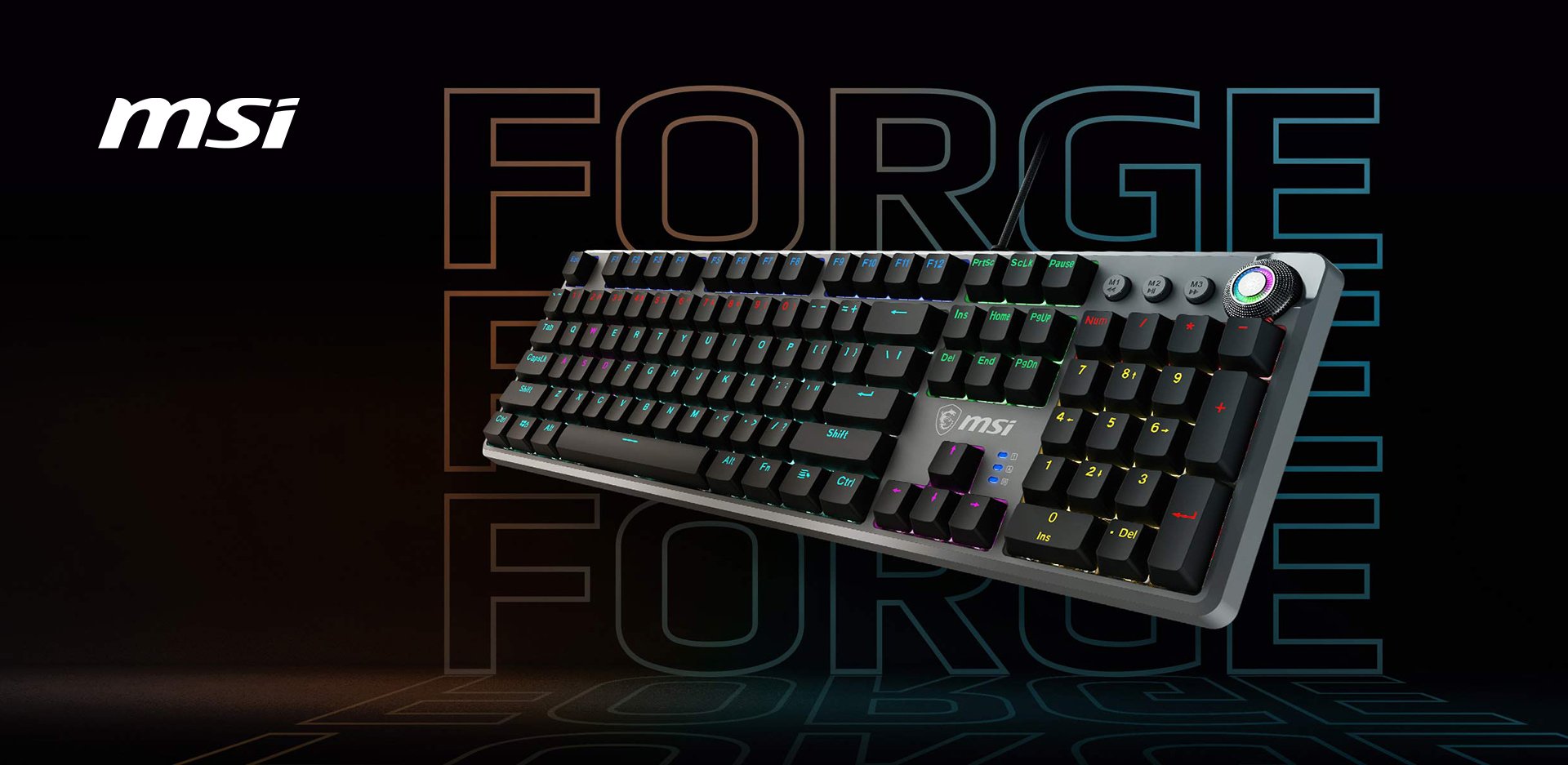 MSI FORGE GK310 RED US Gaming Keyboard