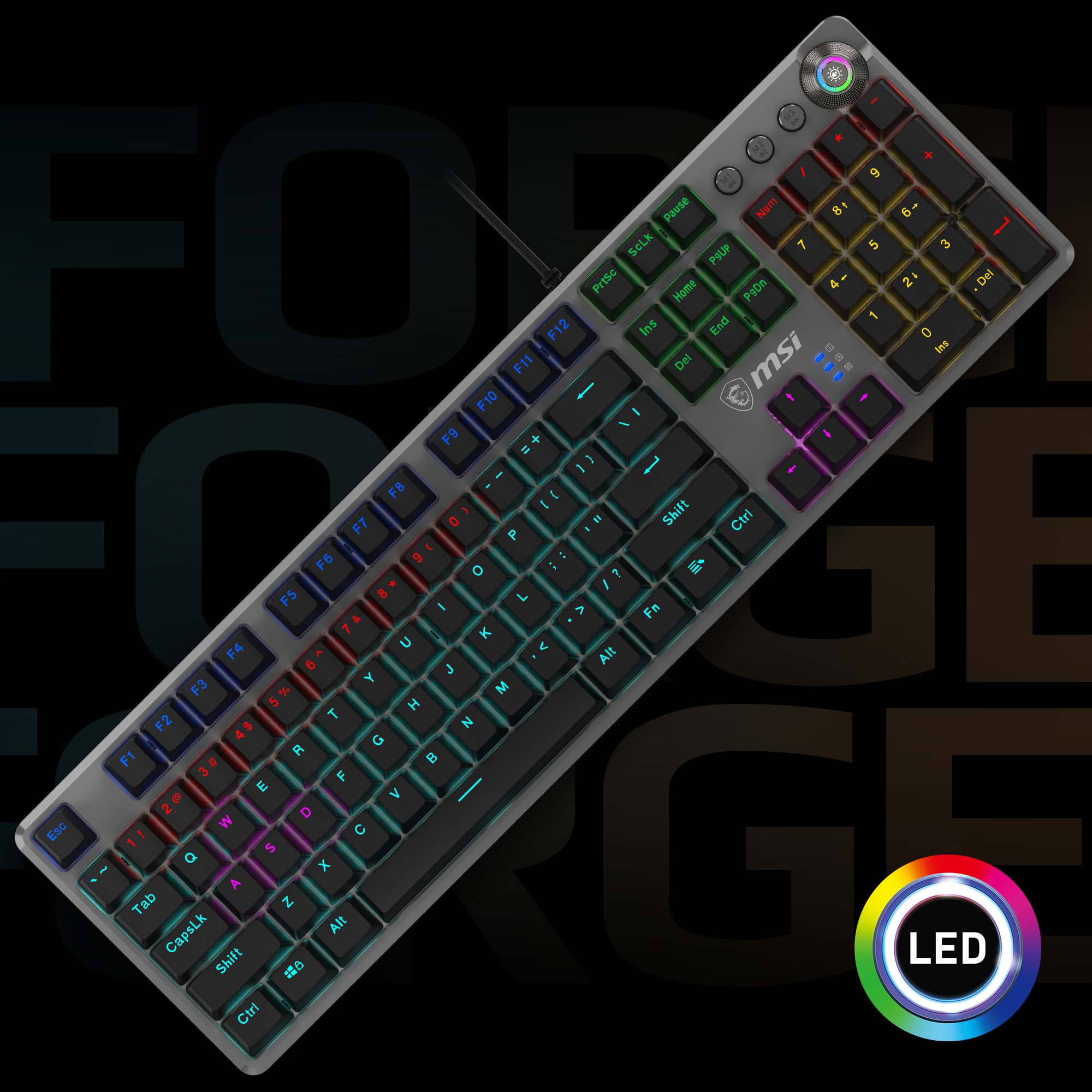 MSI FORGE GK310 RED US Gaming Keyboard