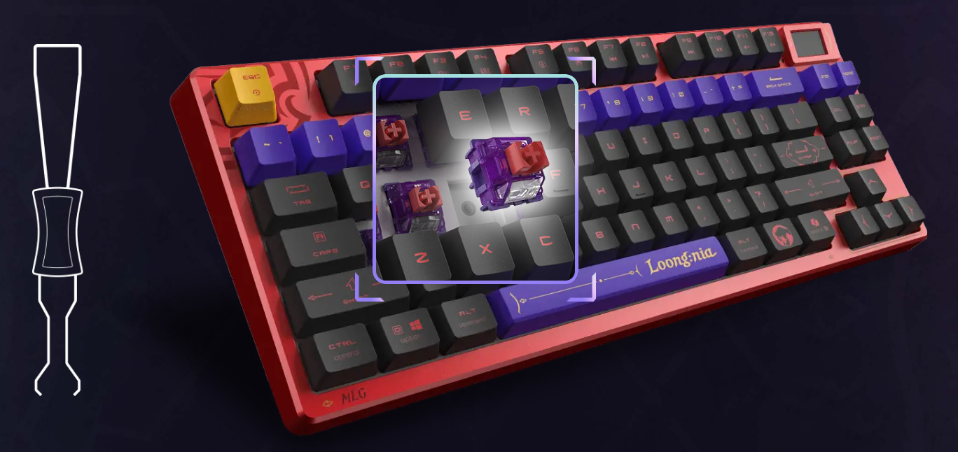 MSI Forge TKL Wireless MLG Edition Gaming Keyboard