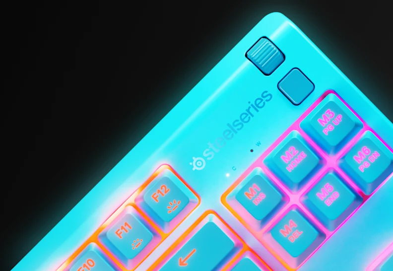 SteelSeries Apex 3 TKL Aqua Water Resistant Quiet Tenkeyless Keyboard with RGB Lighting