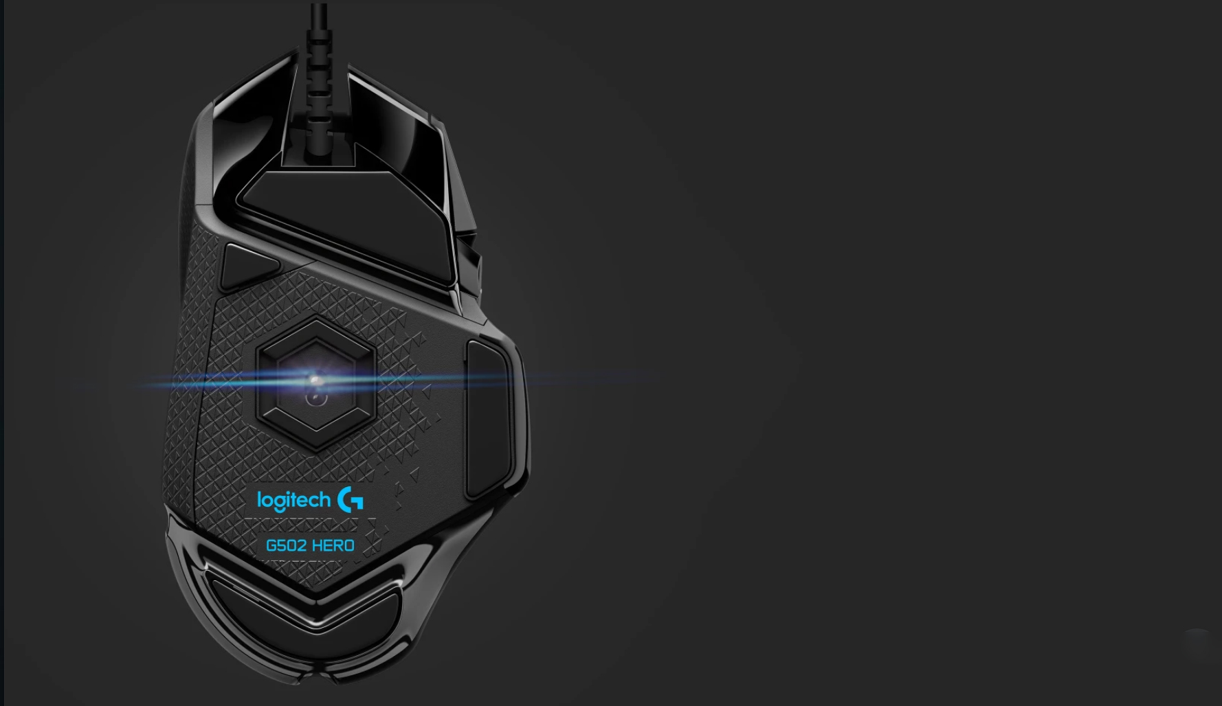 Logitech G502 HERO High Performance Wired Gaming Mouse, HERO 25K Sensor,  25,600 DPI, RGB, Adjustable Weights, 11 Programmable Buttons, On-Board