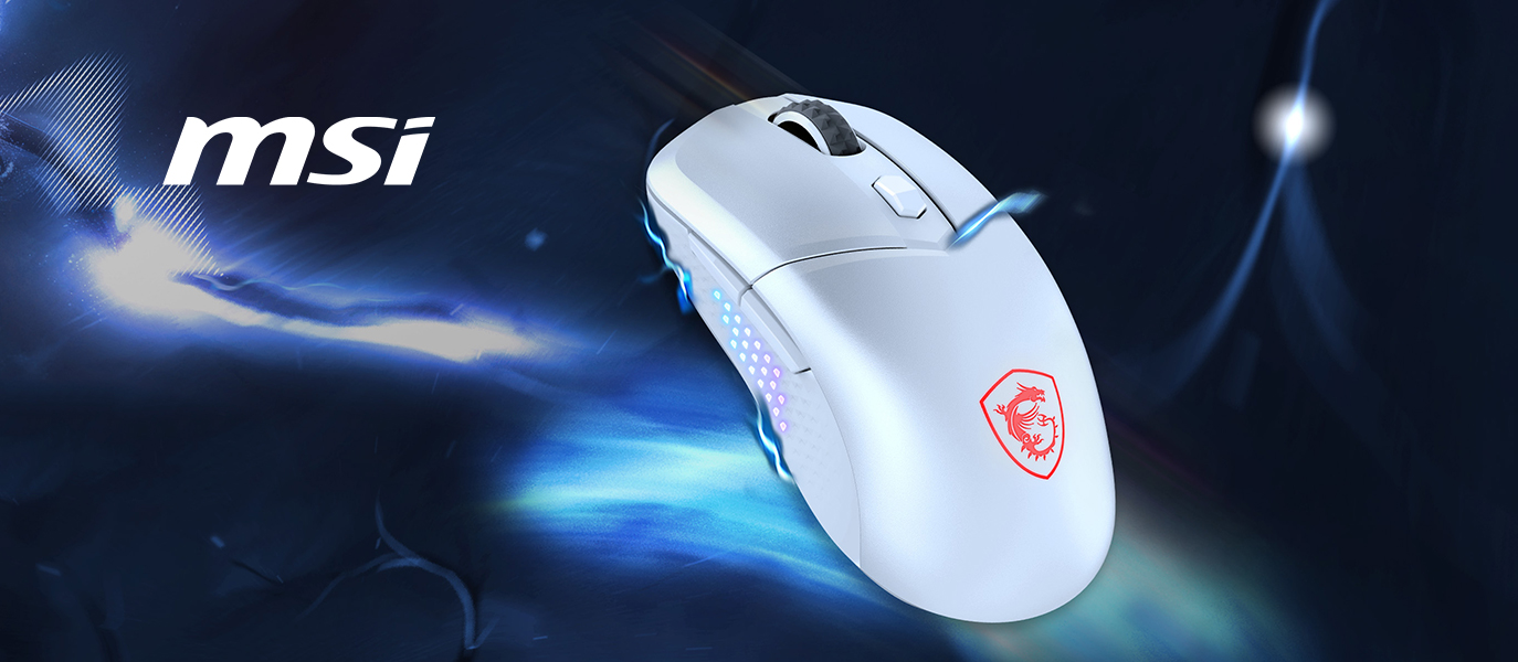 MSI VERSA 300 ELITE White Wireless Gaming Mouse