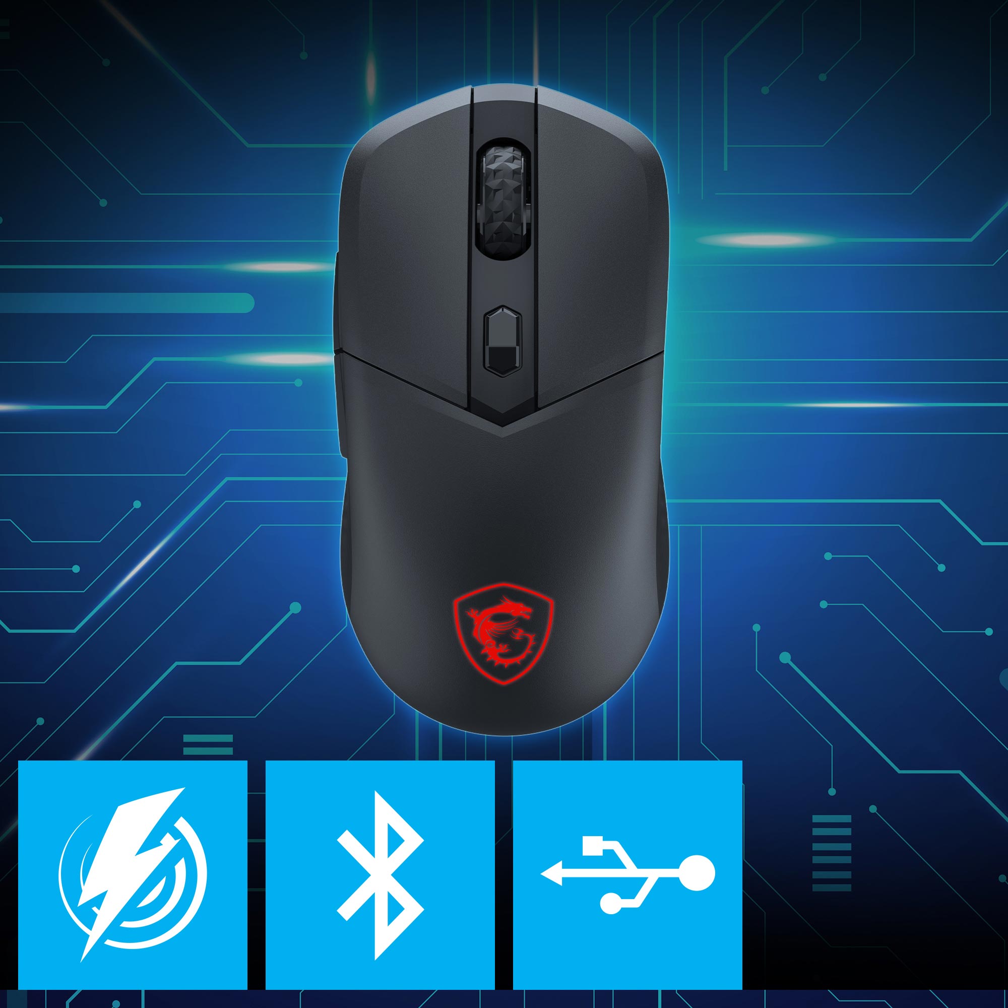 MSI VERSA 300 Wireless Optical Gaming Mouse