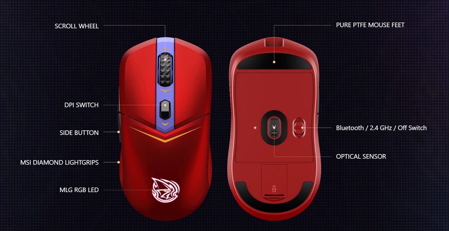 MSI Versa Wireless MLG Edition Gaming Mouse