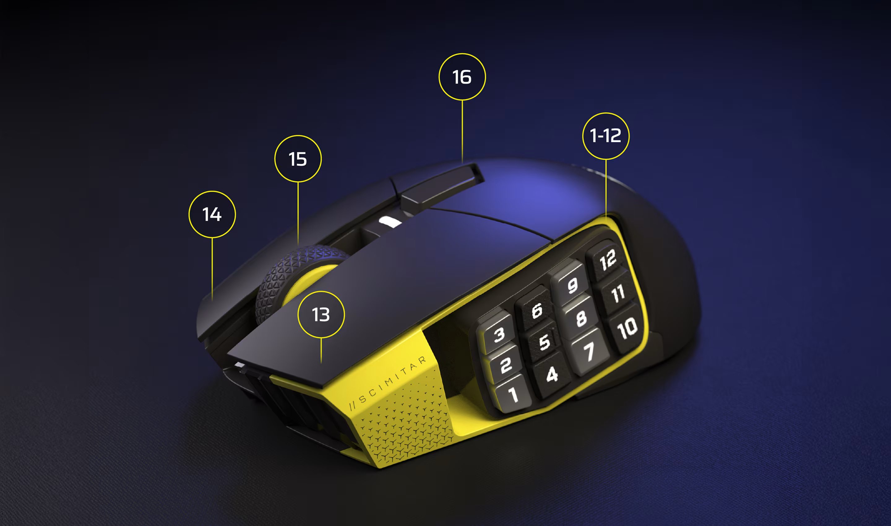 Corsair Scimitar Elite Wireless SE MMO Gaming Mouse