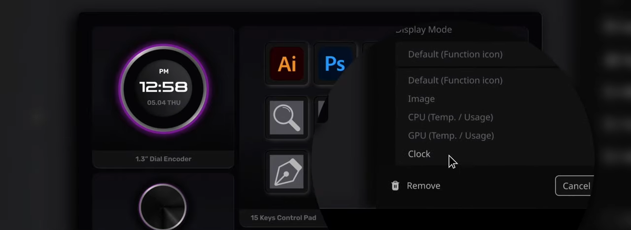 Cooler Master MasterHUB Encoder Dial with IPS Display Module
