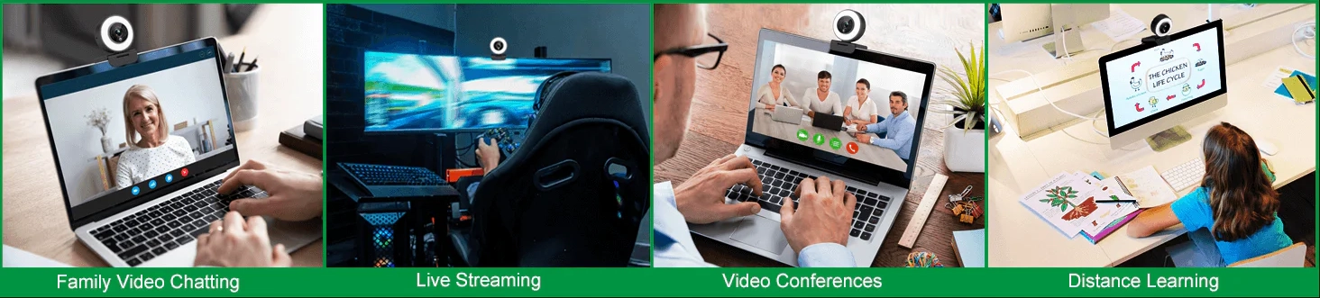Angetube 1080p 967Pro Webcam with Ring Light for Streaming