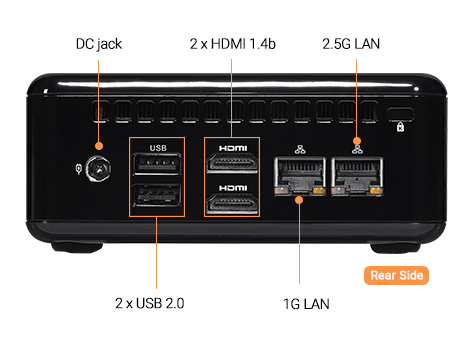 ASRock 4x4 BOX-7840U DDR5 2.5 Gigabit LAN Barebone System - Newegg.com