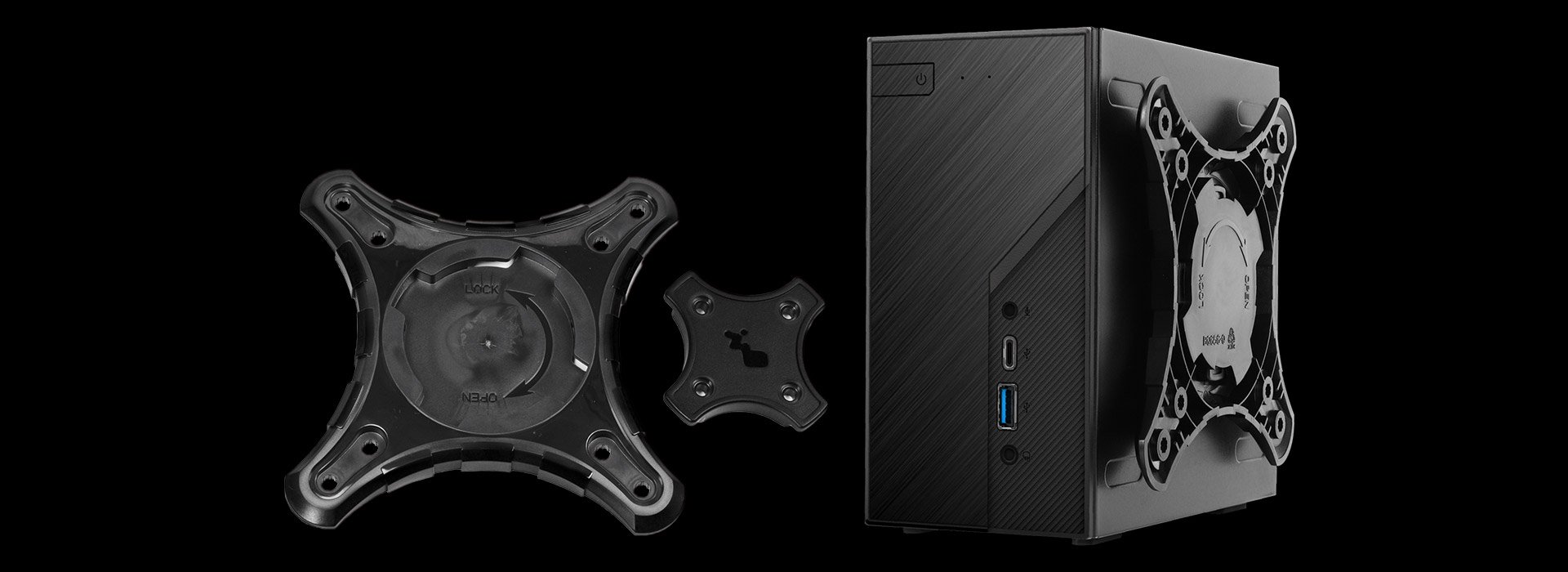 ASRock DeskMini B760 Series Black Mini PC Barebone System 