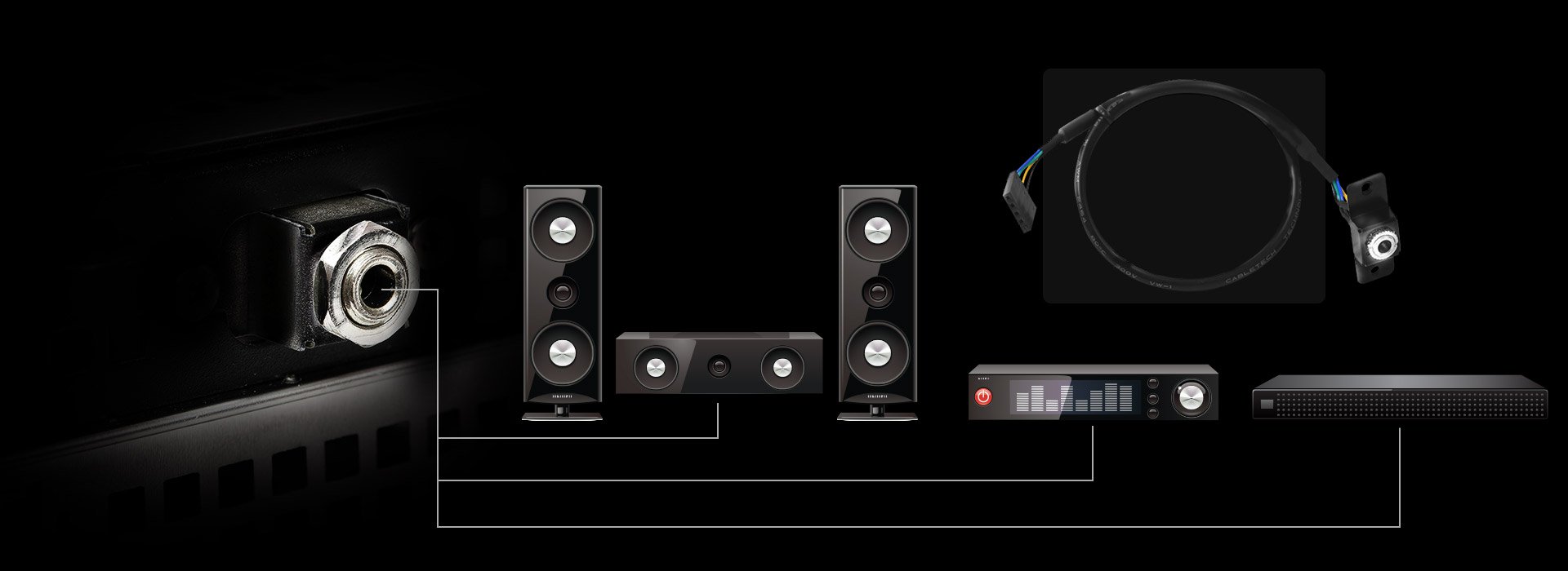 ASRock DeskMini B760 Series Black Mini PC Barebone System 