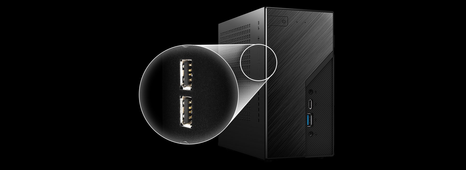 ASRock DeskMini B760 Series Black Mini PC Barebone System 