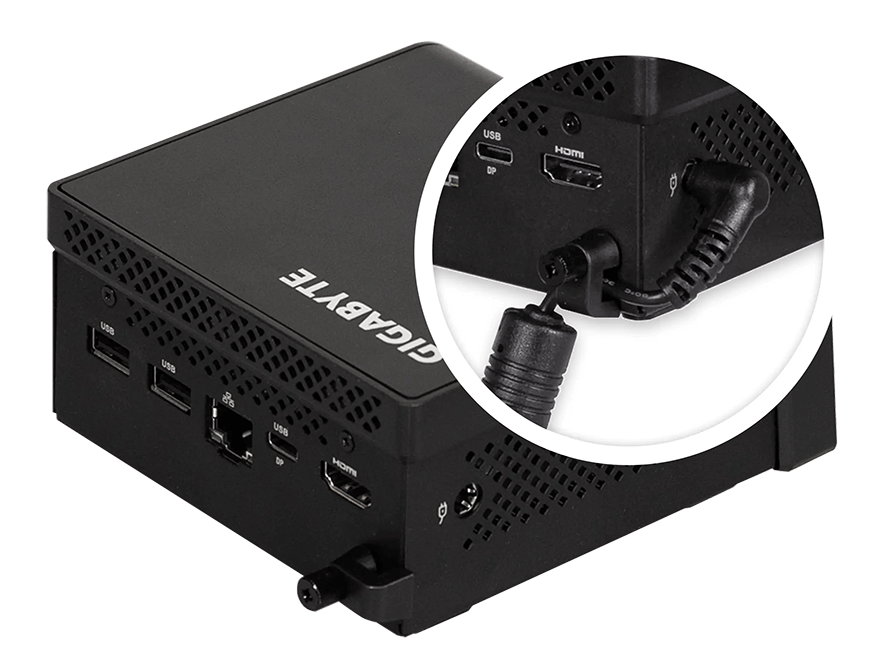GIGABYTE GB-BTIP-N250 Black Ultra Compact Mini PC