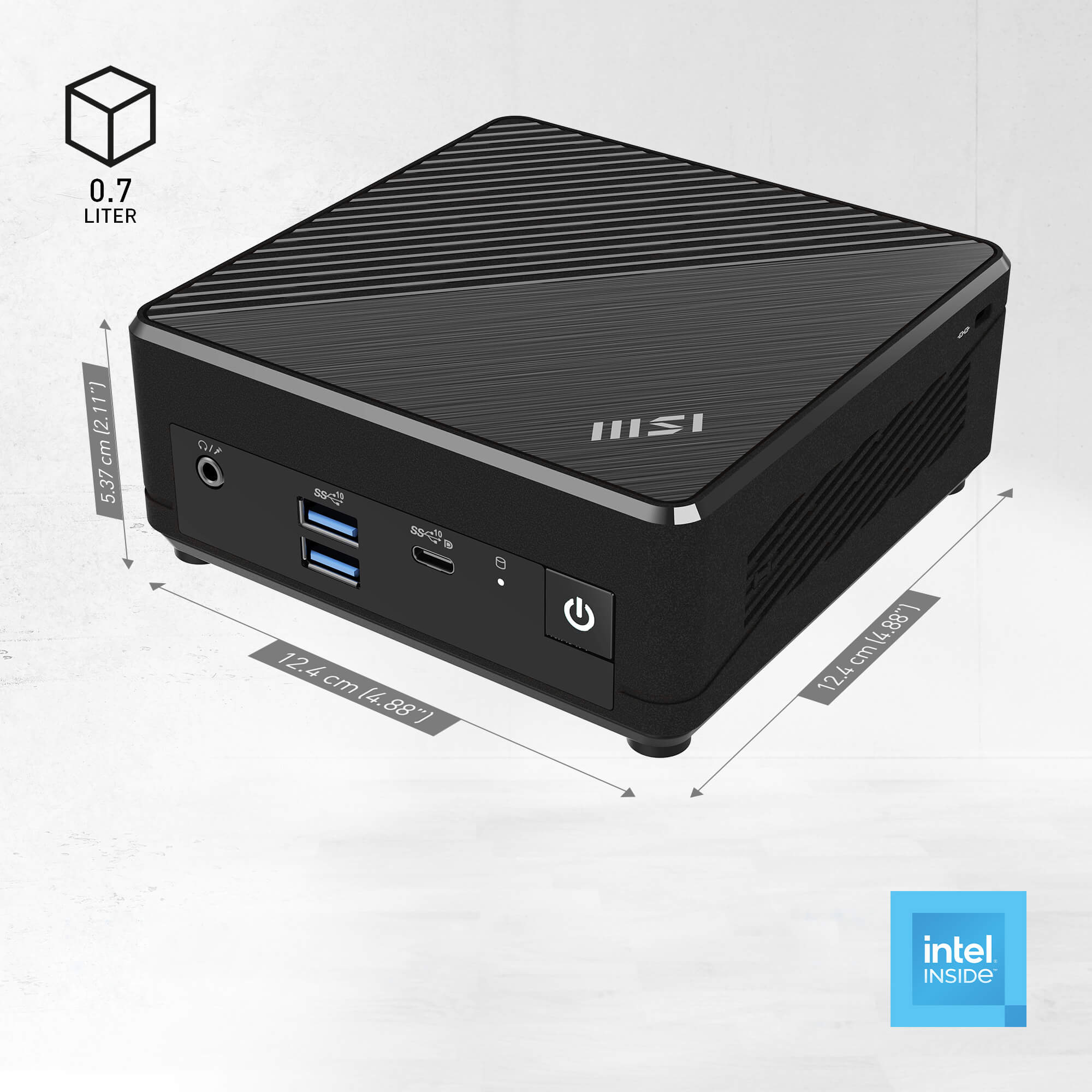 MSI Cubi N ADL Fanless Ultrasmall NUC MINI PC Barebone PC