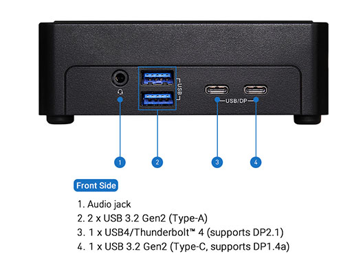 ASRock Industrial NUCS Ultra 100 BOX Series Fanned Barebone